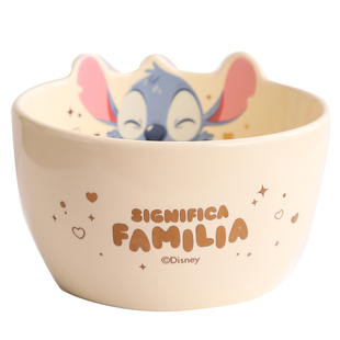 史迪仔陶瓷饭碗儿童可爱米饭小碗女2025新款一人食碗盘碟餐具套装