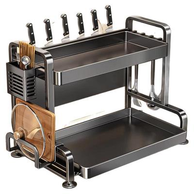 厨房调料品置物架台面调料架子多功能油盐酱醋瓶罐收纳置物架