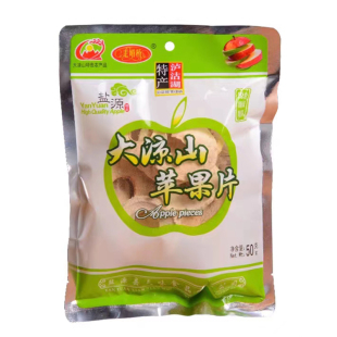 盐源新鲜苹果干片脆片泸沽湖丑苹果圈走婚桥特产农家大凉山苹果片