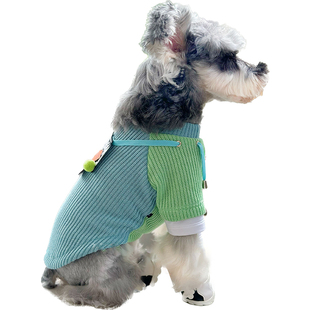 大子原创夏天宠物狗网眼外出牵引马甲透气凉快个性雪纳瑞泰迪比熊