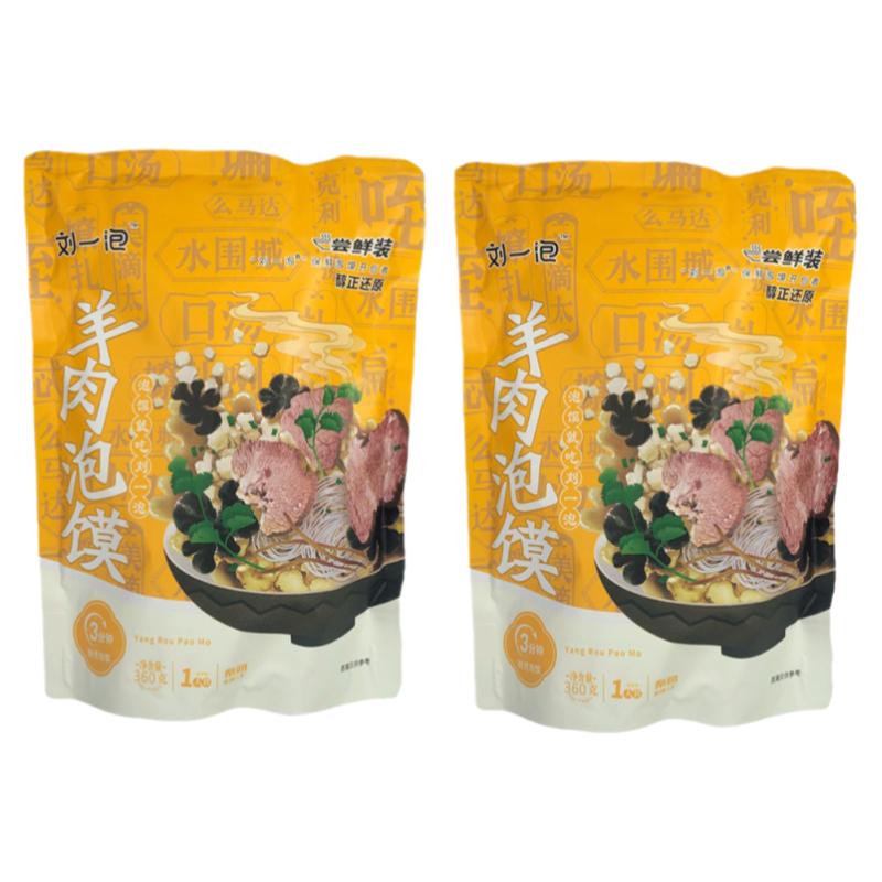 刘一泡尝鲜装牛羊肉泡馍360g