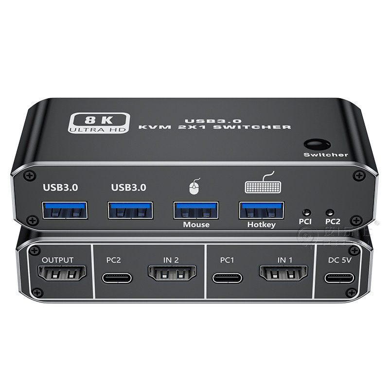 HDMI2.1版KVM切换器8k高清2进1出