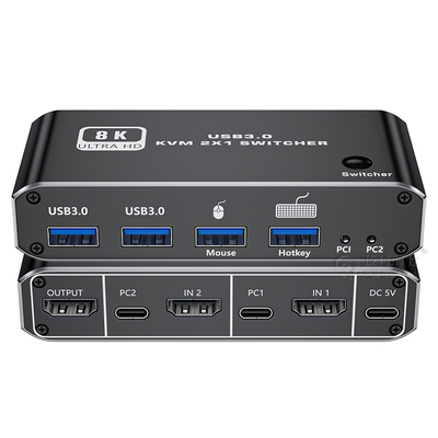 HDMI2.1版KVM切换器8k高清2进1出