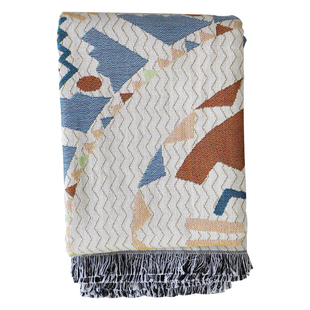 波西米亚全盖沙发巾棉麻布艺沙发罩ins沙发保护套防尘毯盖巾盖布