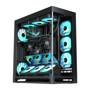 HAVN HS360VGPU海景房机箱HS420VGPU360水冷BF360散热机箱ATX主板