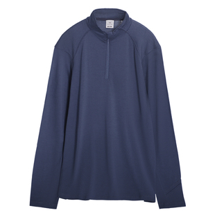 美利奴羊毛速干衣男户外运动长袖t恤美丽诺半拉链立领跑步上衣M21