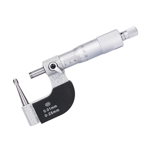 青量壁厚千分尺高精度单双圆球头小立柱形腰鼓型管外径测量微仪器