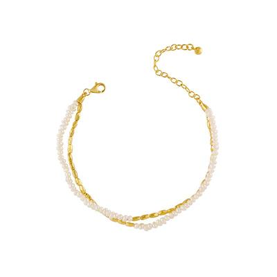 VITARING小米粒珍珠手链女925银