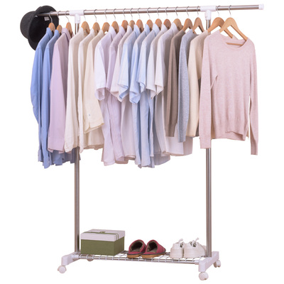 友利特不锈钢单杆落地晾衣架