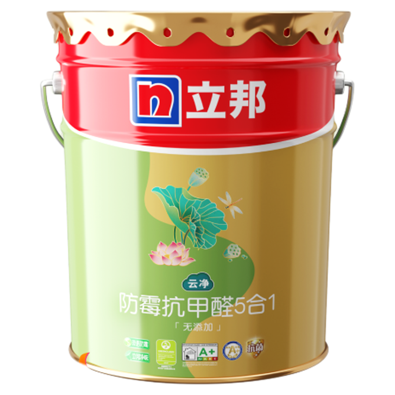 立邦防霉抗甲醛凈味乳膠漆室內(nèi)家用墻面涂料油漆自刷墻漆罩面漆