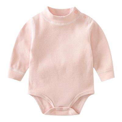 婴儿套头中领舒绒棉秋冬包屁衣