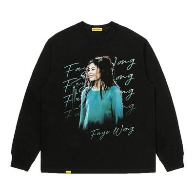 摇滚计划王菲千禧风演唱会复古印花美式复古T恤男女同款休闲百搭