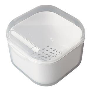 美甲工具打磨头消毒盒双层过滤加厚清洁盒便携式收纳盒美甲店专用