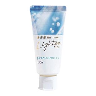 日本直邮LION 狮王Lightee 亮白去黄护龈口气清新牙膏柑橘薄荷 53