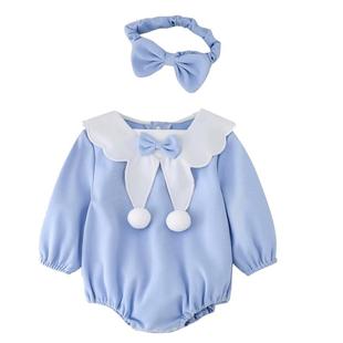 两三个月的百天宝宝衣服小公主秋冬季加绒婴儿秋装连体式连体衣女