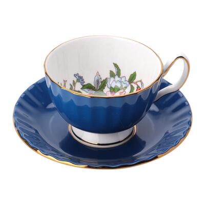 Aynsley轻奢风骨瓷色釉花茶杯