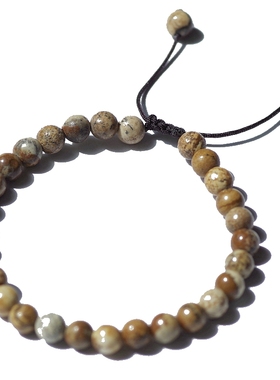 超补土南非图画石手链天然石手串