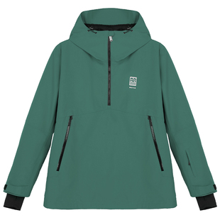 WEYA滑雪服卫衣款男女3L美式宽松防水雪服半拉链带雪裙耐磨外套