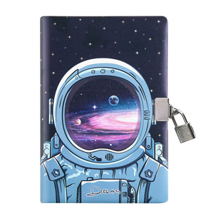 卡杰卡通密码本a5小学生笔记本创意男生小清新记事本带锁儿童多功能秘密日记本小学生奖品文具套装礼盒可定制