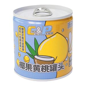 【味品堂】即食鲜黄桃椰果罐头200g*4