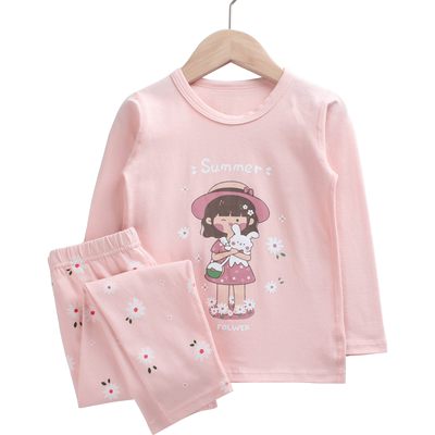 蓝狗家秋冬女童薄款a类内衣套装