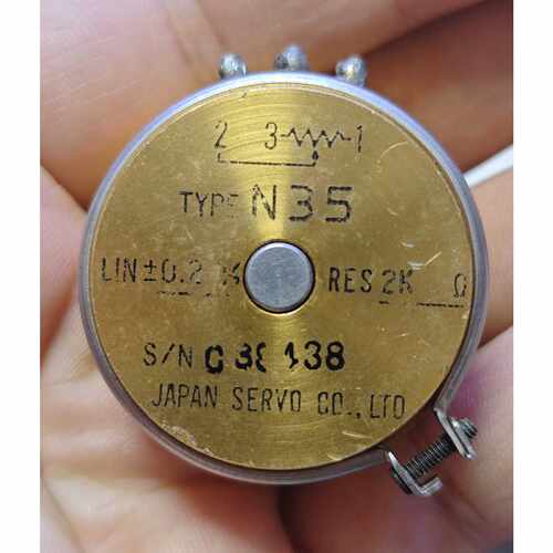 溢价-2K欧角度传感电位器 TYPE N35伺服电位器，正