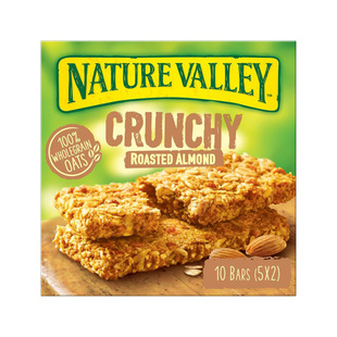 Nature Valley Crunchy Bars天然山谷早餐运动热量香脆坚果燕麦棒