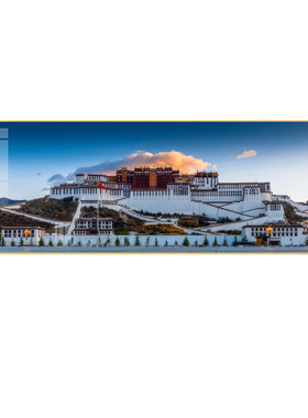 布达拉宫沙发背景墙装饰画横版