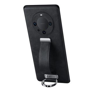 华为mate60 pro+防摔指环腕带皮质手机壳 mate50RS全包商务轻奢手机保护皮套