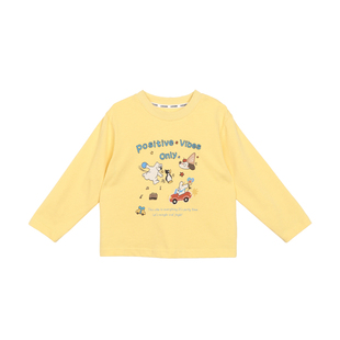 小O爸男婴童 男宝宝长袖T恤2026新款春秋纯棉a类婴儿童趣春装