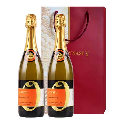 王朝官方新品气泡细腻白葡萄汁