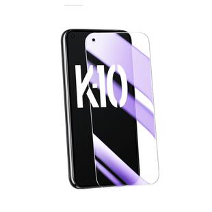 适用oppok10钢化膜5G高清无白边屏保k10pro手机膜4G防摔防爆抗蓝光k10x刚化膜玻璃防指纹k10全屏覆盖新款保护