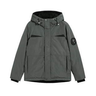 惊浪爆款白鸭绒羽绒服男冬季短款加厚保暖潮流休闲加大码连帽外套