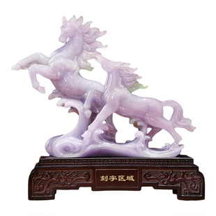 双马奔腾马到成功摆件招财办公室装饰老板高档企业公司开业礼物