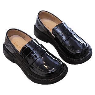 女童鞋2026春秋新款小皮鞋儿童黑色乐福单鞋软底公主鞋女孩演出鞋