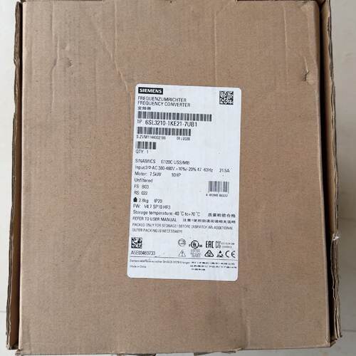 溢价-变频器，6SL3210-1KE21-7UB1，