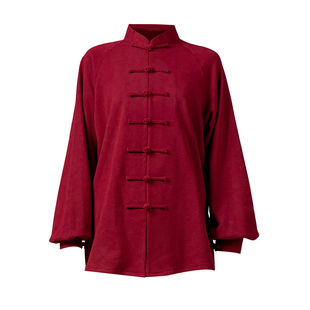 太极服冬装女款新款全棉加厚高端表演太极拳晨练八段锦练功服男款