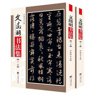 文征明书法集 铜版彩印上下2卷 文征明行书字帖大字典文征明小楷全集文征明书法作品集文征明书法欣赏临摹文徵明集字古诗 尹维新编