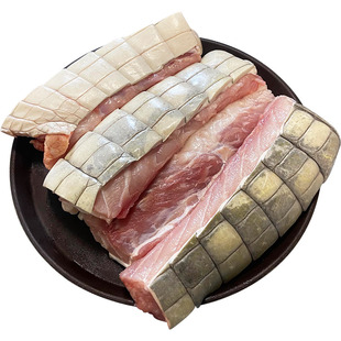 新鲜鳄鱼肉 新鲜1斤生鲜肉食用暹罗鄂鱼肉整只人工养殖鳄鱼肉红烧