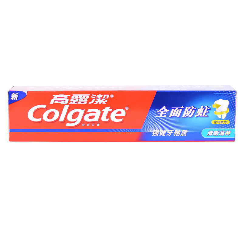 高露洁牙膏健齿防蛀冰凉薄荷250g