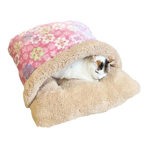 猫睡袋猫窝冬季保暖封闭式猫咪睡觉窝羊羔绒仿兔绒冬天加厚狗狗窝