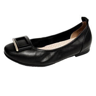 Bata/拔佳专柜正品2022夏款圆头浅口平底休闲船鞋女单鞋88816BQ9