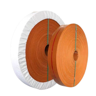 橘黄色帆布带抛丸机畚斗输送机器皮带平板传送带平胶带厂家直销