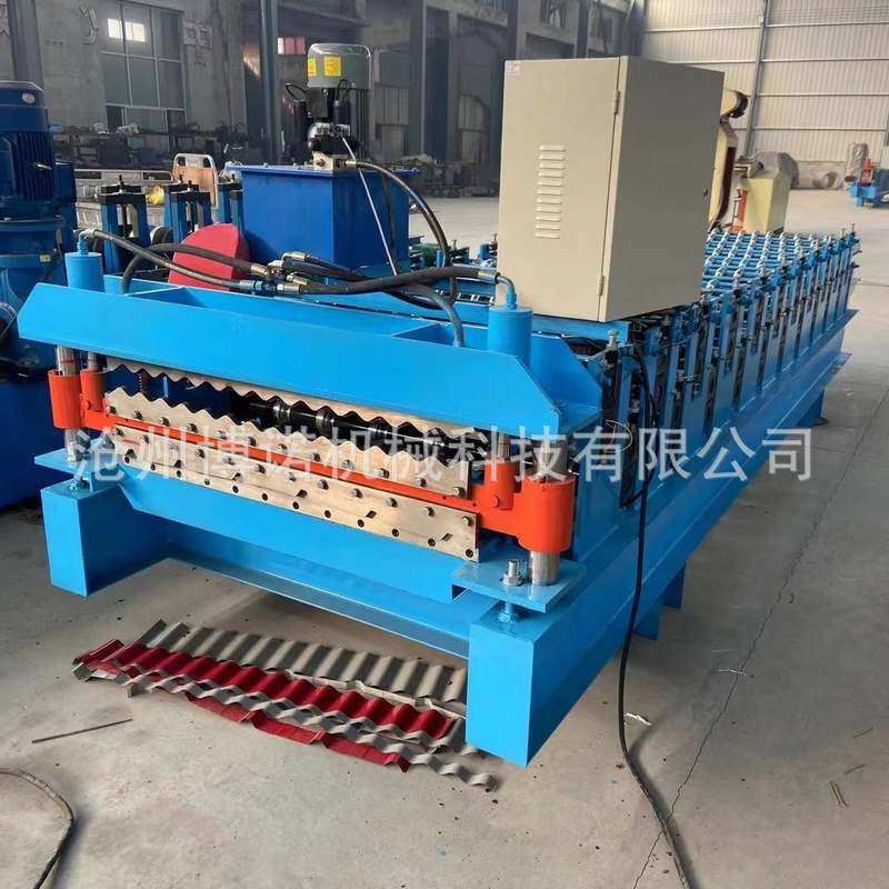 全自动彩钢镀锌板压瓦机 双层水波纹屋顶瓦压瓦机 出口冷弯设备,五金/工具,折弯机,淘宝优惠券,粉丝福利购,淘宝优惠卷