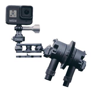 优篮子FALCAM小隼F22运动相机快装板头盔下巴支架骑行配件适用于gopro12/11大疆DJIaction4影石instal360