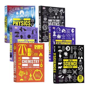 DK人类的思想百科全书科学篇6册英文原版 the Science Book/Sociology/Astronomy/Biology/Maths/ Chemistry 物理数学科学天文社会