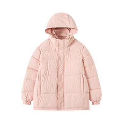 2025新款粉色羽绒棉服女冬季学院风小个子宽松棉衣加厚外套棉袄女
