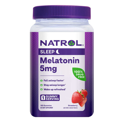 美国NATROL褪黑素软糖180粒睡