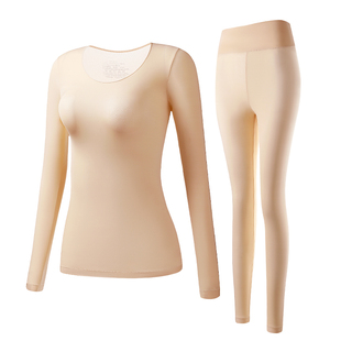 送丈母娘保暖内衣女士2025新款玻尿酸润肤中老年妈妈秋衣秋裤套装