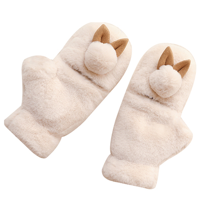 冬季手套恒源祥半指女